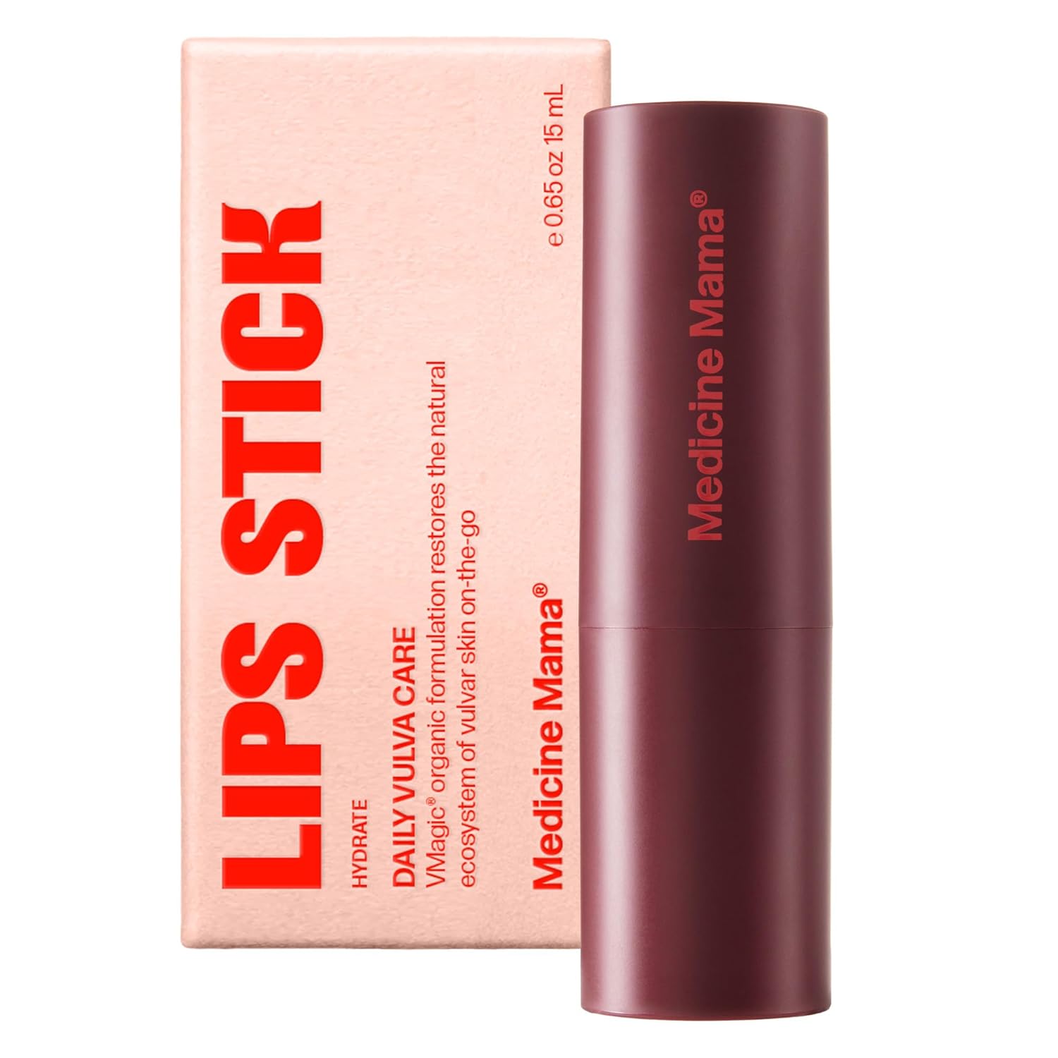VMAGIC by Medicine Mama Lips Stick – Travel Size Organic Vulva Balm for Dryness, Itching & Irritation – Hormone-Free, 15 ml