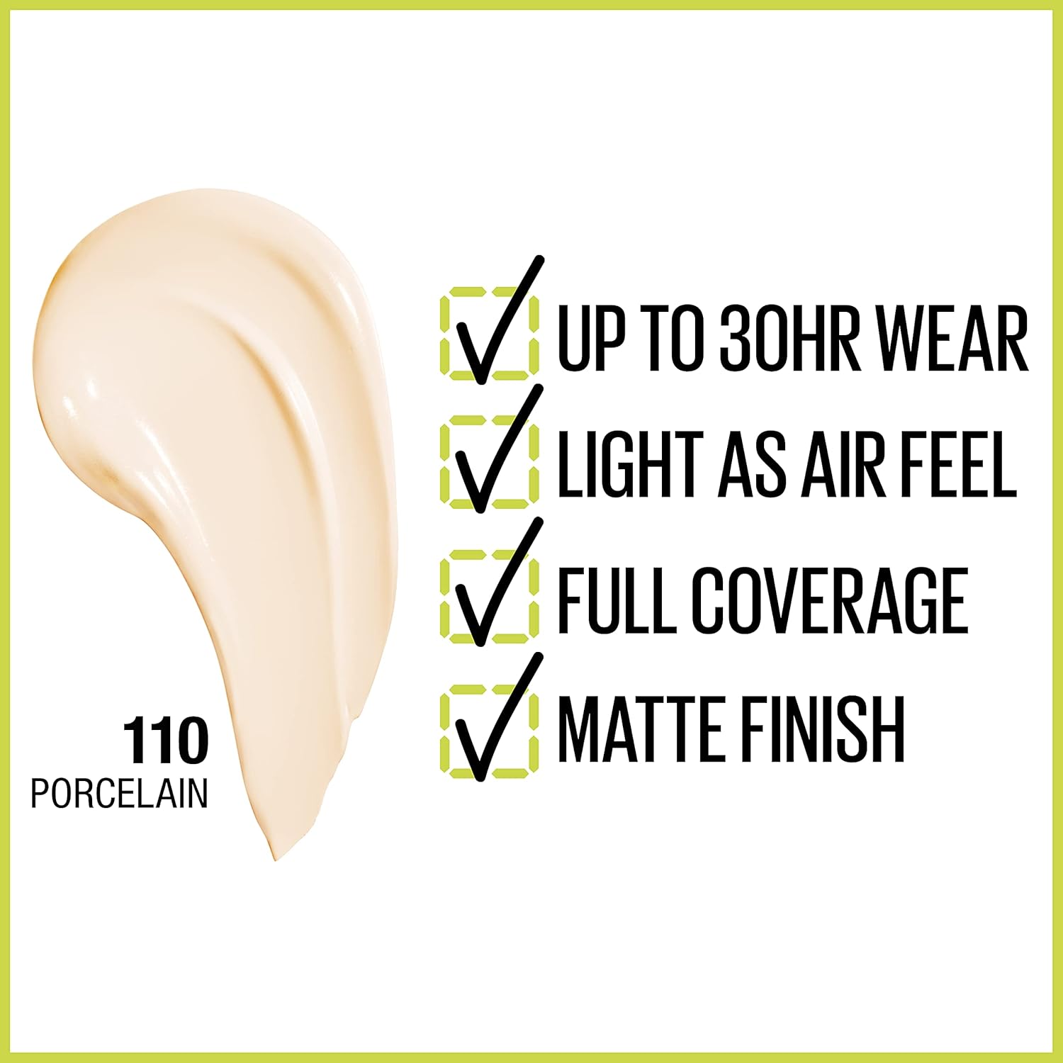 Maybelline Super Stay Full Coverage Foundation – 30HR Matte, 1 fl oz