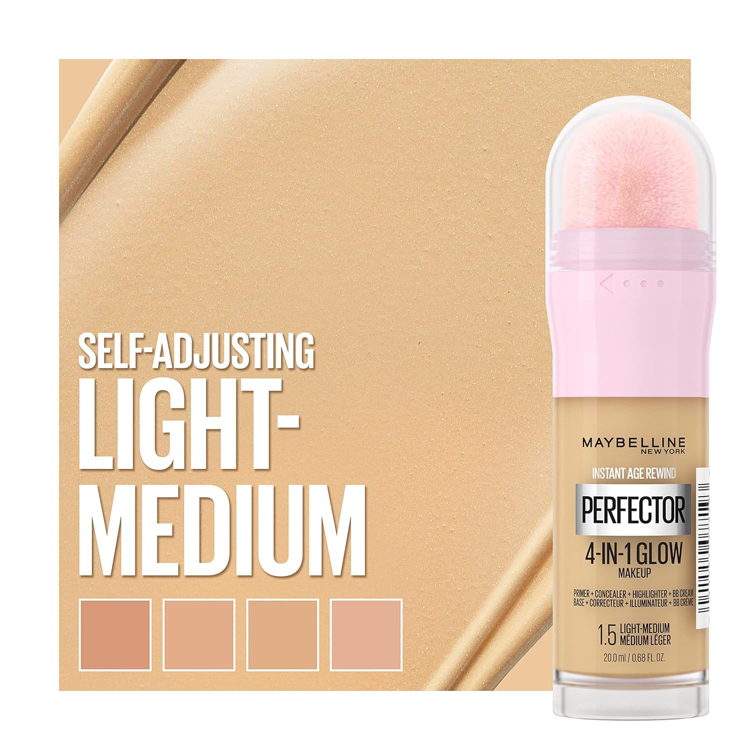 Maybelline 4-in-1 Glow Perfector, 0.68 fl oz