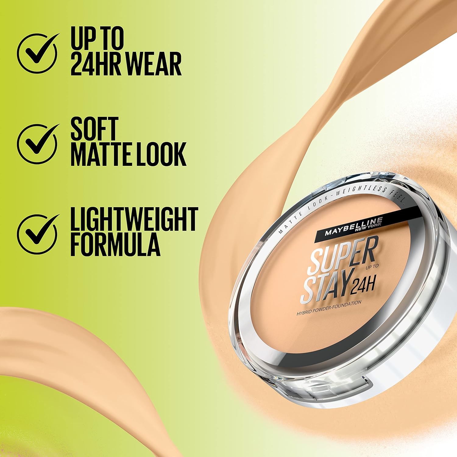 Maybelline Super Stay 24HR Powder Foundation – Matte Finish