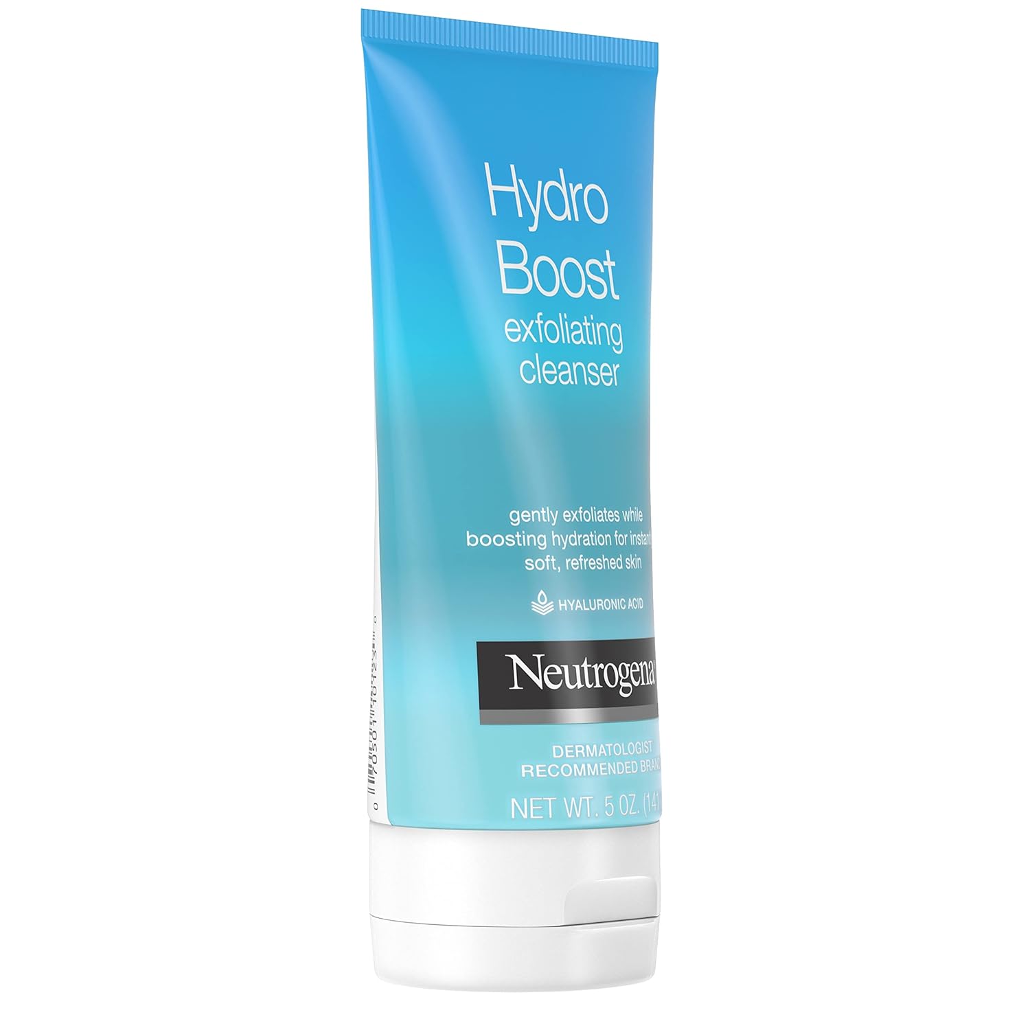 Neutrogena Hydro Boost Daily Cleanser: Gentle exfoliating wash with Hyaluronic Acid.