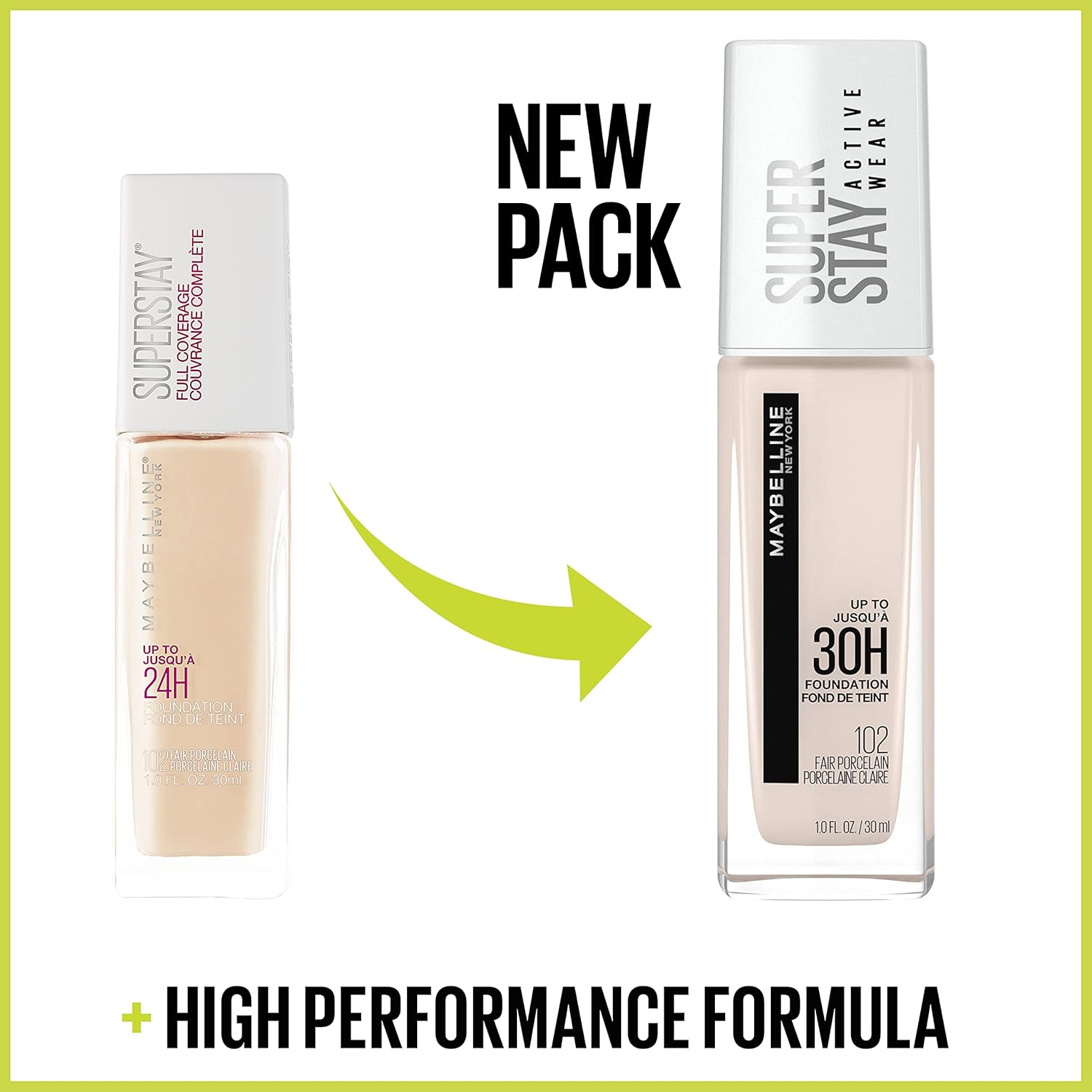 Maybelline Super Stay Full Coverage Foundation – 30HR Matte, 1 fl oz